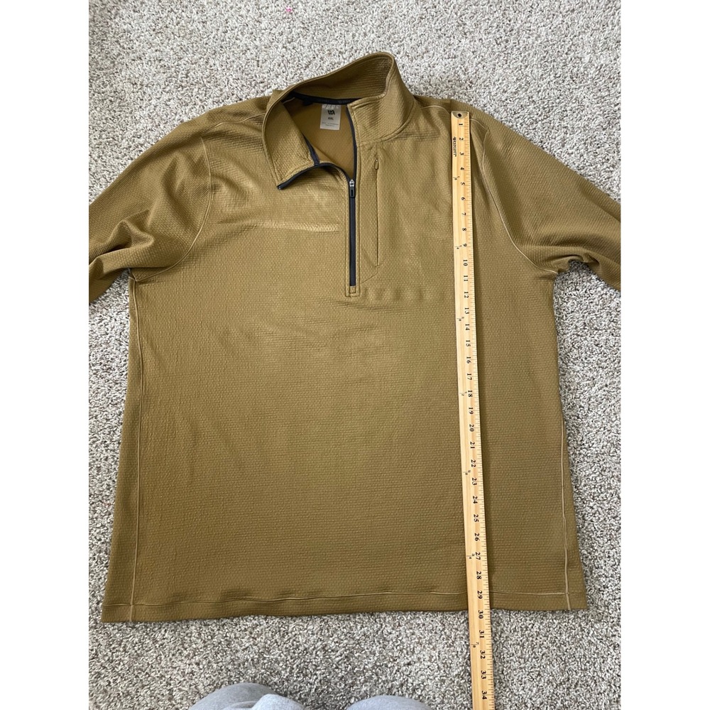 VRST Men's Element Textured 1/4 Zip Golf Pullover XXL Brown Spice - Picture 7 of 10